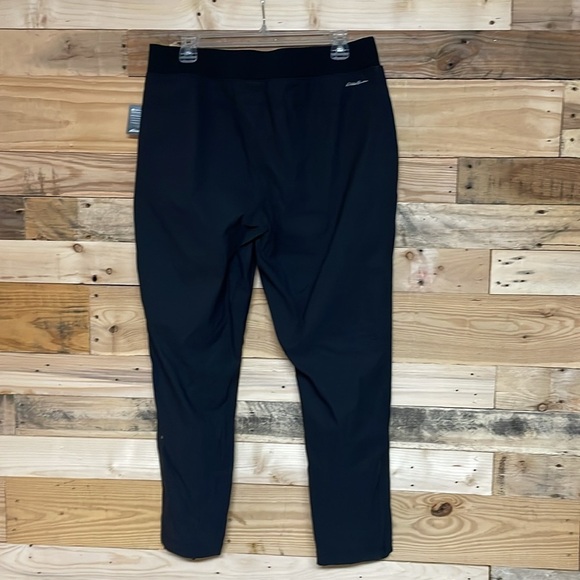 Eddie Bauer size 12 Black Straight Leg Lightweight Two Way Stretch UPF 50 Pants - Picture 9 of 10